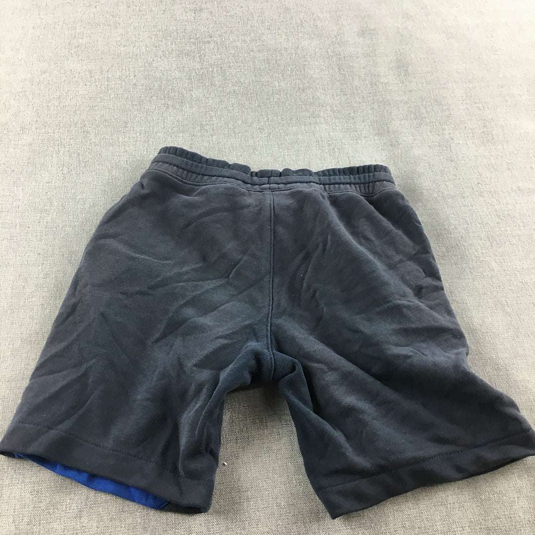 Nike Kids Boys Shorts Size 4 - 5 Years Black Blue Logo Drawstring