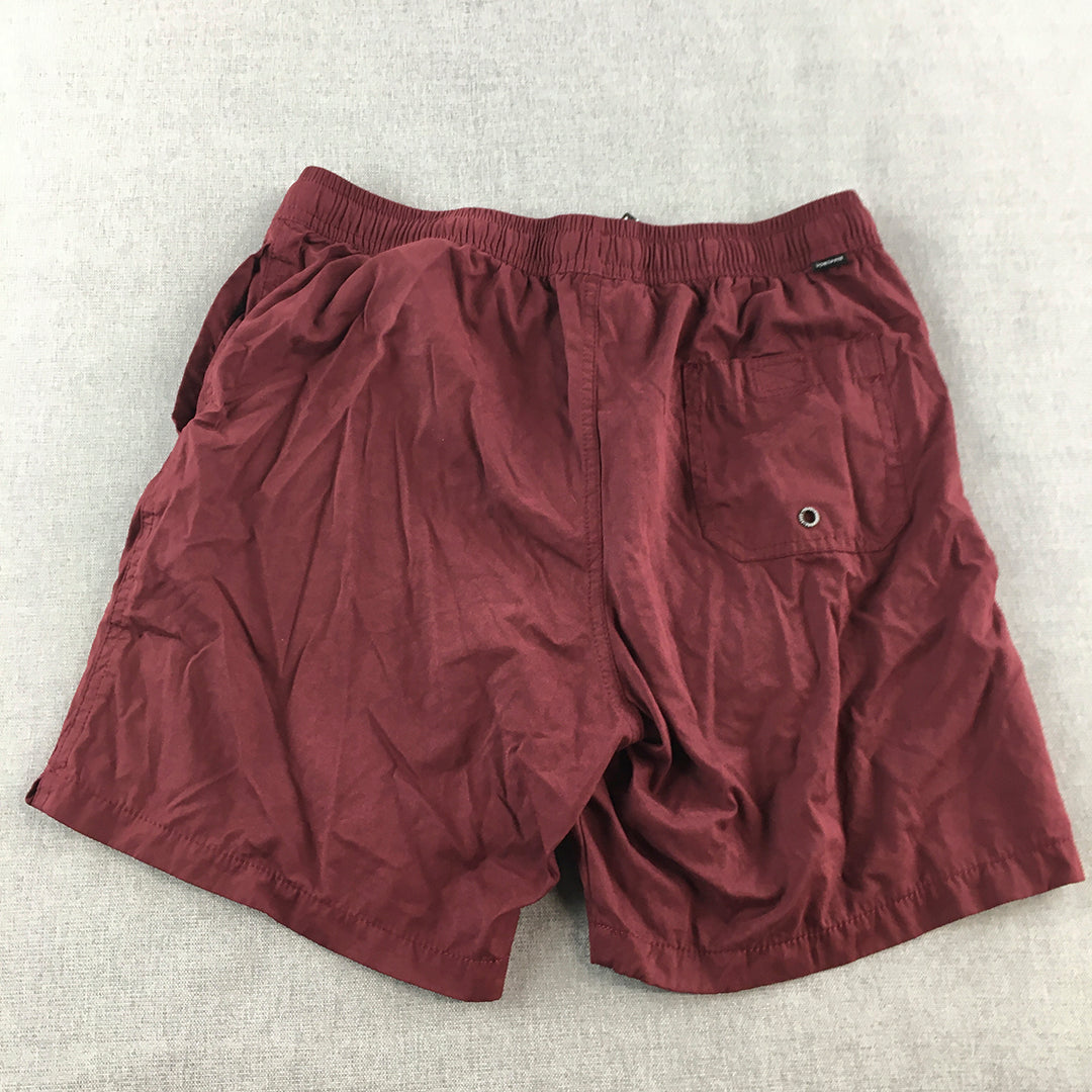 Vonzipper Kids Boys Shorts Size 14 Red Drawstring Pockets Skate Brand