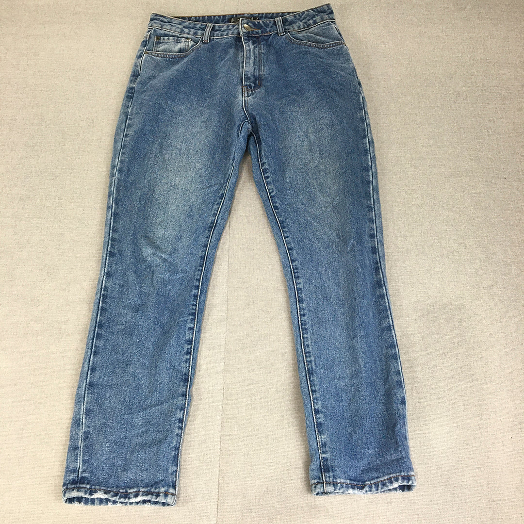 Country Denim Womens Skinny Jeans Size 11 (W30 x L28) Blue Light Wash