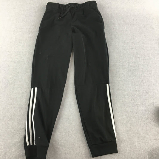 Adidas Kids Boys Tracksuit Pants Size M (11 - 12 Years) Black Drawstring Jogger