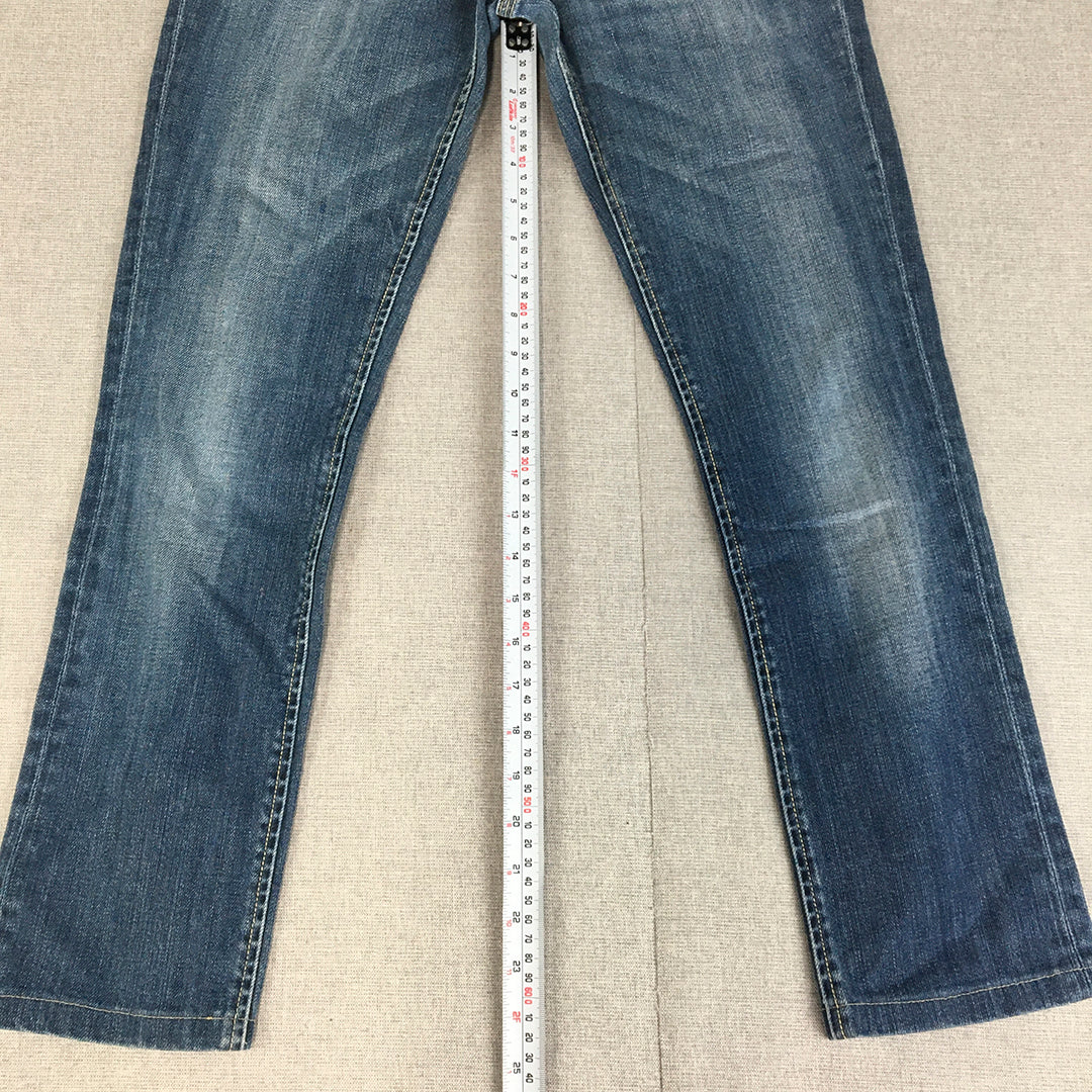 Lee Womens Skinny Jeans Size 9 (W27 x L25) Blue Stretch Fabric Denim