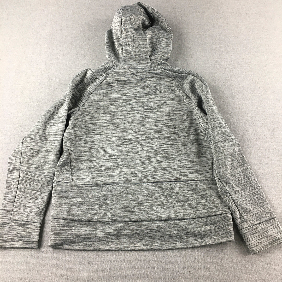 Nike Kids Boys Hoodie Sweater Youth Size L Grey Logo Pullover Jumper