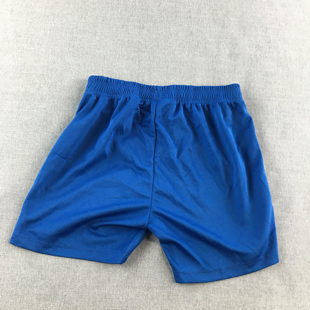 Umbro Kids Boys Shorts Size 14 (Youth XL) Blue Logo Drawstring Football