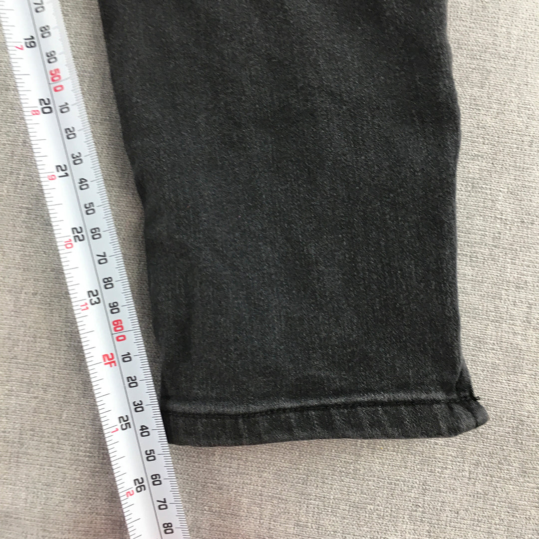 Only Womens Skinny Jeans Size XL Black Stretch Fabric Denim