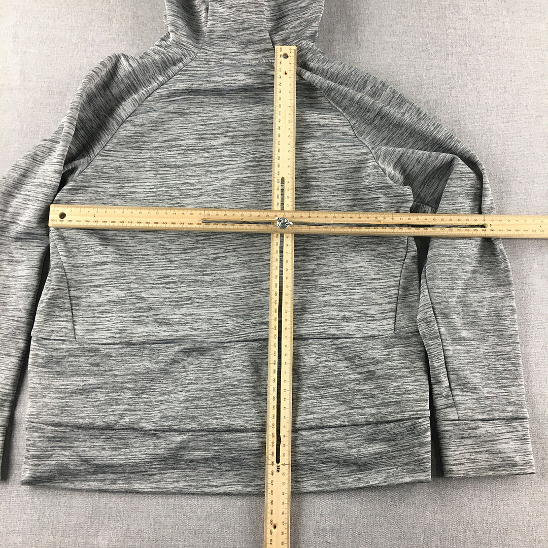 Nike Kids Boys Hoodie Sweater Youth Size L Grey Logo Pullover Jumper