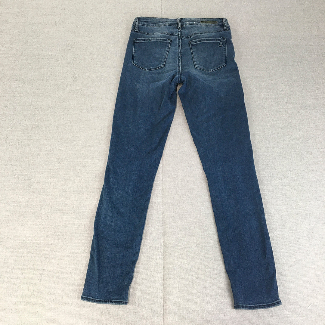 Articles Of Society Womens Skinny Jeans Size 8 (W26 x L25) Blue Dark Wash