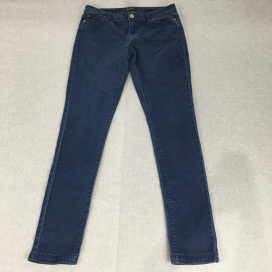 Free Fusion Womens Skinny Jeans Size 12 Blue Dark Wash Denim