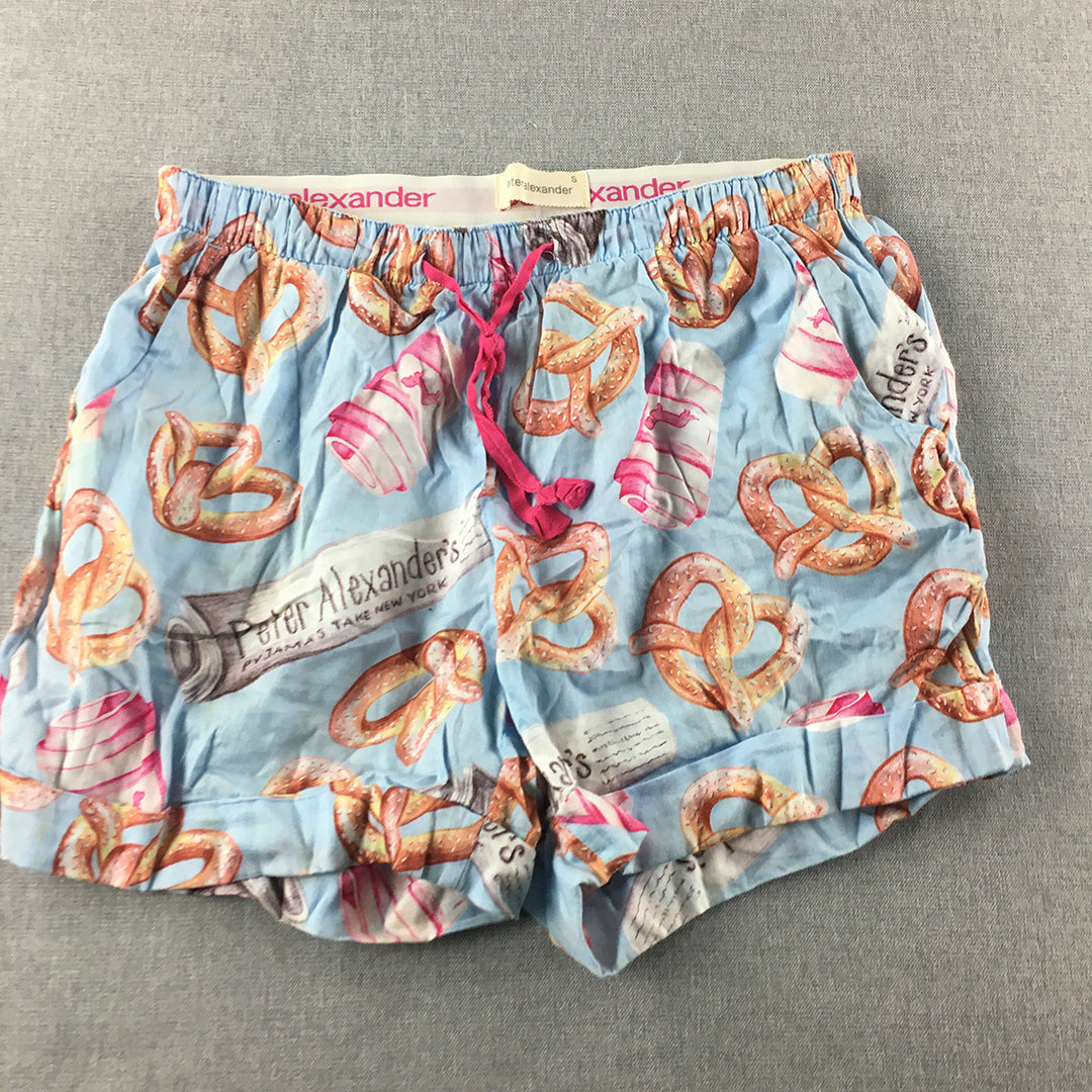 Peter Alexander Womens Sleep Shorts Size S Blue Pajama