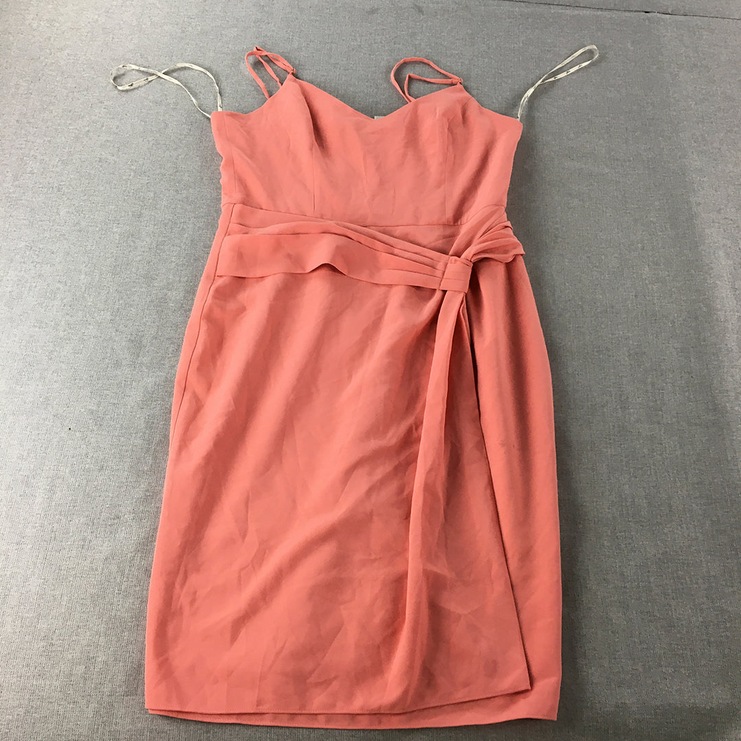 Forever 21 Womens Mini Dress Size M Pink Sleeveless Evening Event