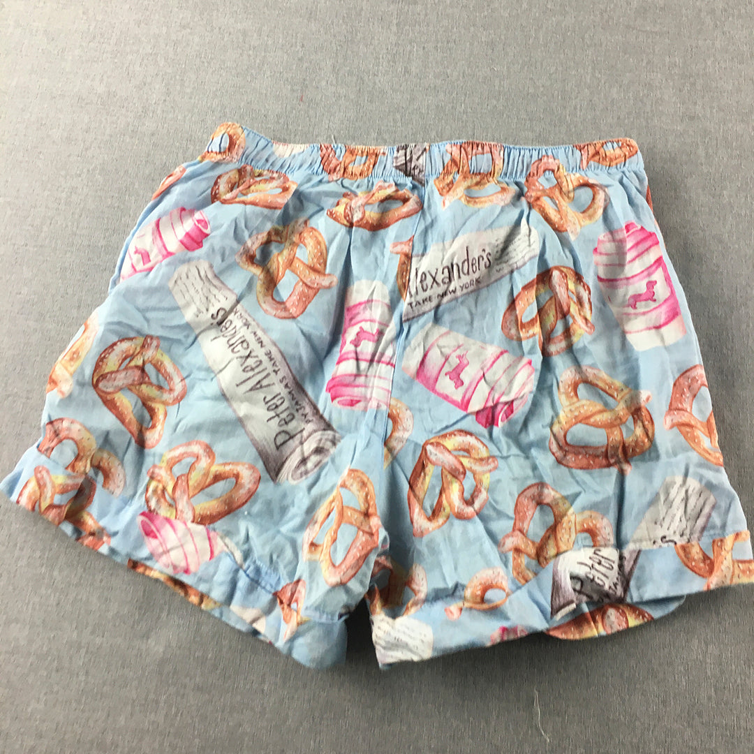 Peter Alexander Womens Sleep Shorts Size S Blue Pajama