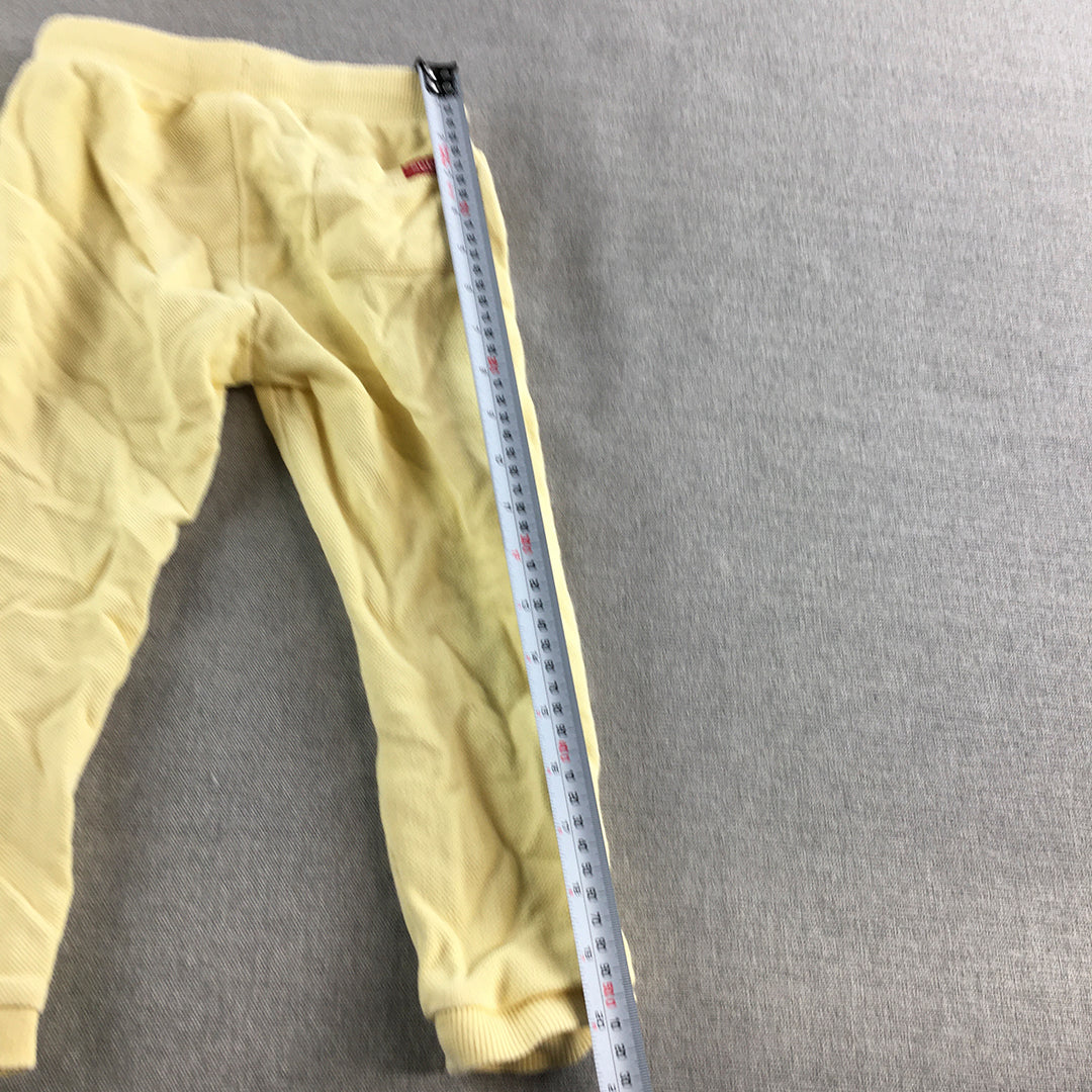 Seed Heritage Kids Girls Jogger Pants Size 3 Yellow Drawstring Pockets