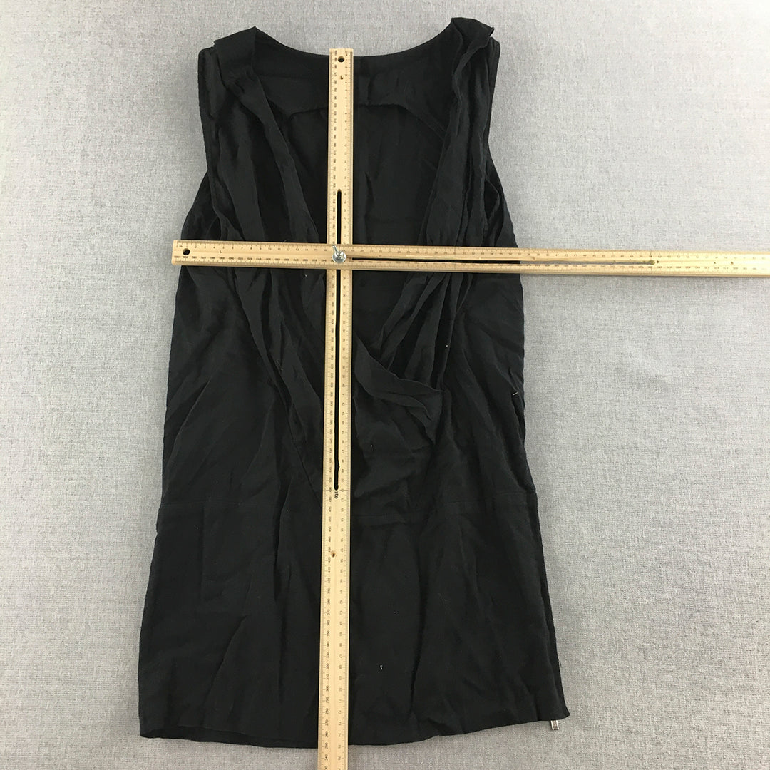 JNBY Womens Mini Dress Size S Black Sleeveless Designer