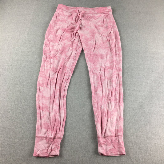 Rachel Zoe Womens Jogger Pants Size S Pink Tie-Dye Rayon Blend