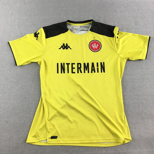 Western Sydney Wanderers Womens Jersey Size M Yellow Away Kappa 2021 Shirt