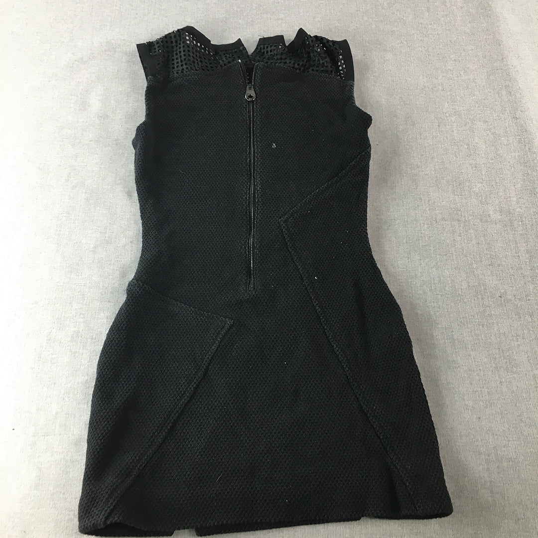 Alex Vidal Womens Womens Knit Mini Dress SIze 40 EU (8 AUS) Black Pencil