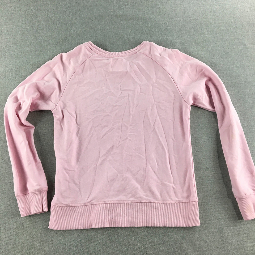 Levi's Kids Girls Sweater Youth Size L (12 - 13 Years) Pink Logo Jumper