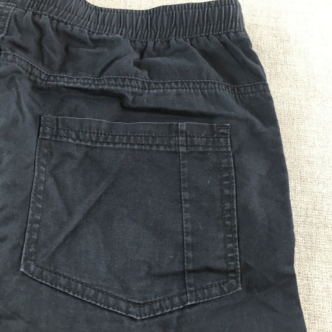 Witchery Kids Boys Shorts Size 14 Navy Blue Pockets Casual Drawstring