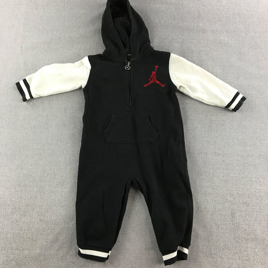 Nike Air Jordan Baby Toddler Bodysuit Size 18 Months Black White Jumpman