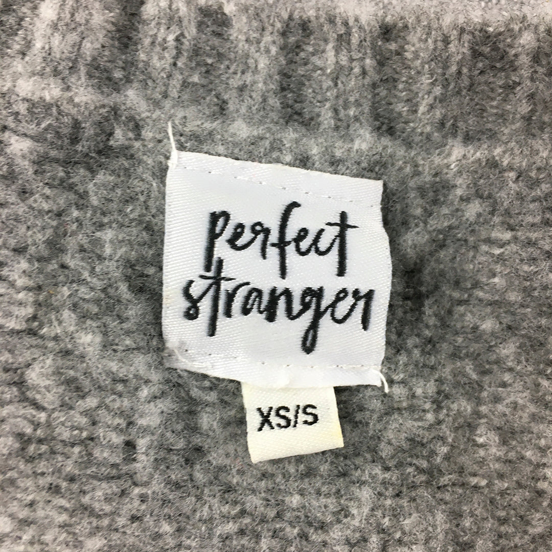 Perfect Stranger Womens Cardigan Size XS/S Grey Knit Pockets