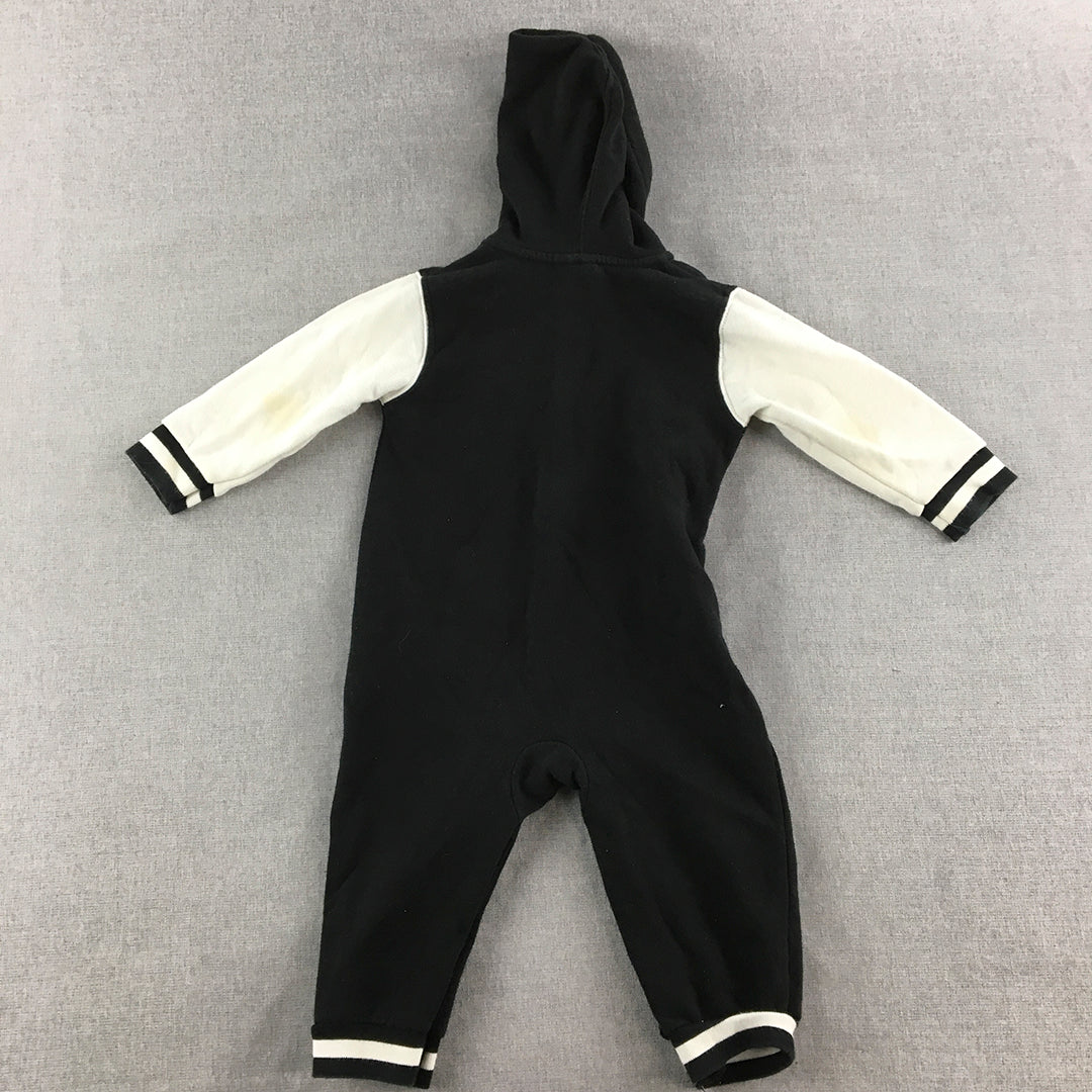 Nike Air Jordan Baby Toddler Bodysuit Size 18 Months Black White Jumpman