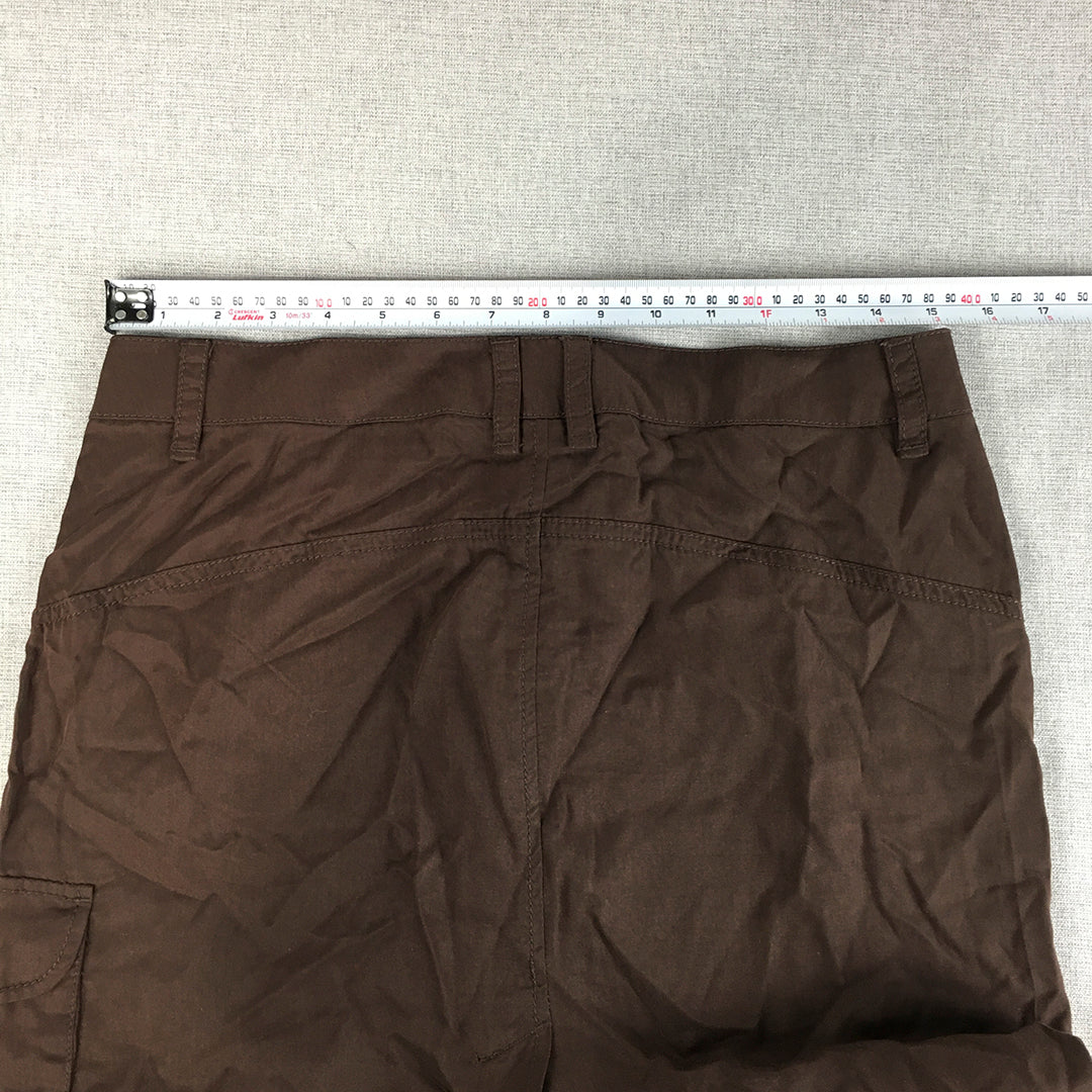 Esprit Womens Cargo Skirt Size 8 Brown Pockets