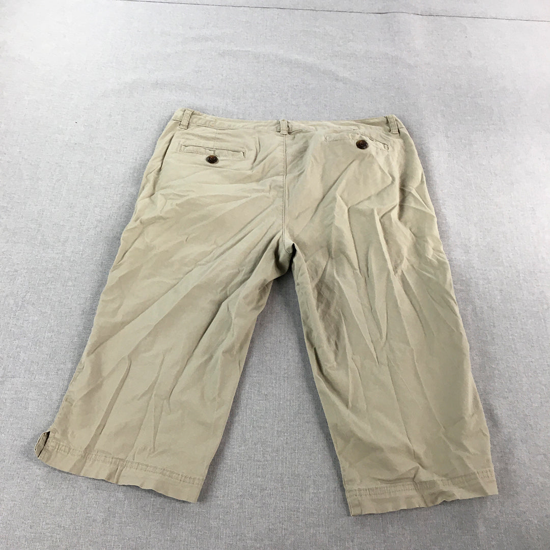 Colorado Womens Shorts Size 12 Brown Pockets Khaki