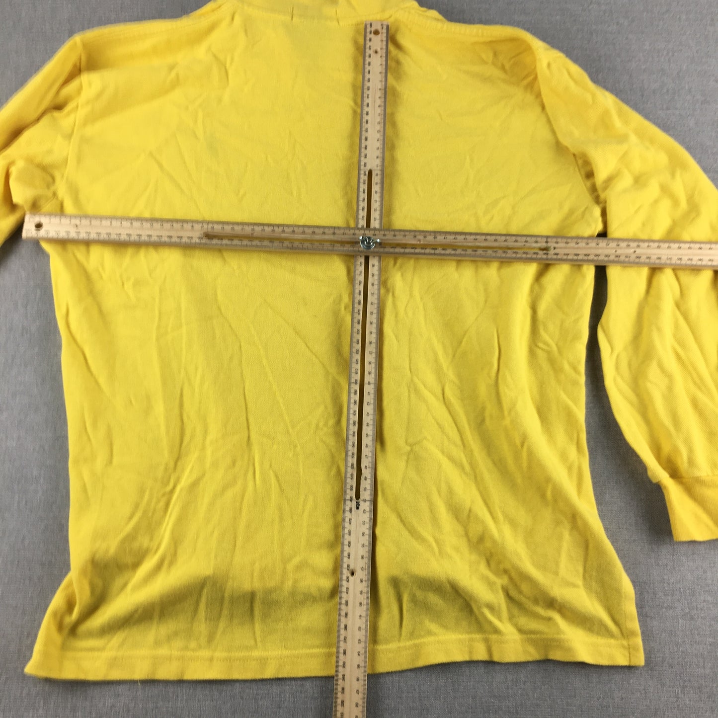 Polo Ralph Lauren Mens Shirt Size M Yellow Long Sleeve Collared Rugby