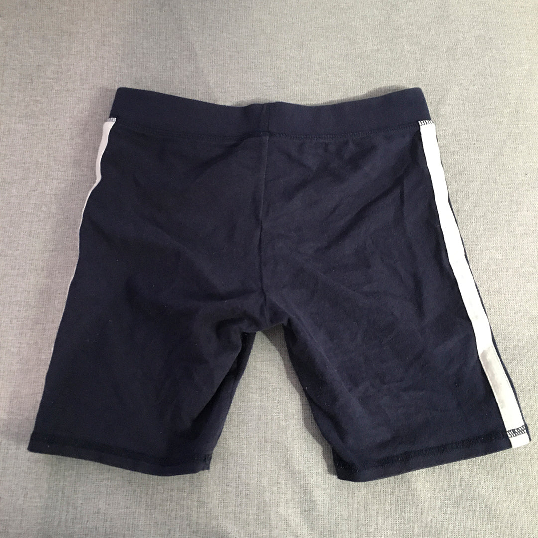 FILA Kids Girls Shorts Size 12 Blue Logo Elastic Waist