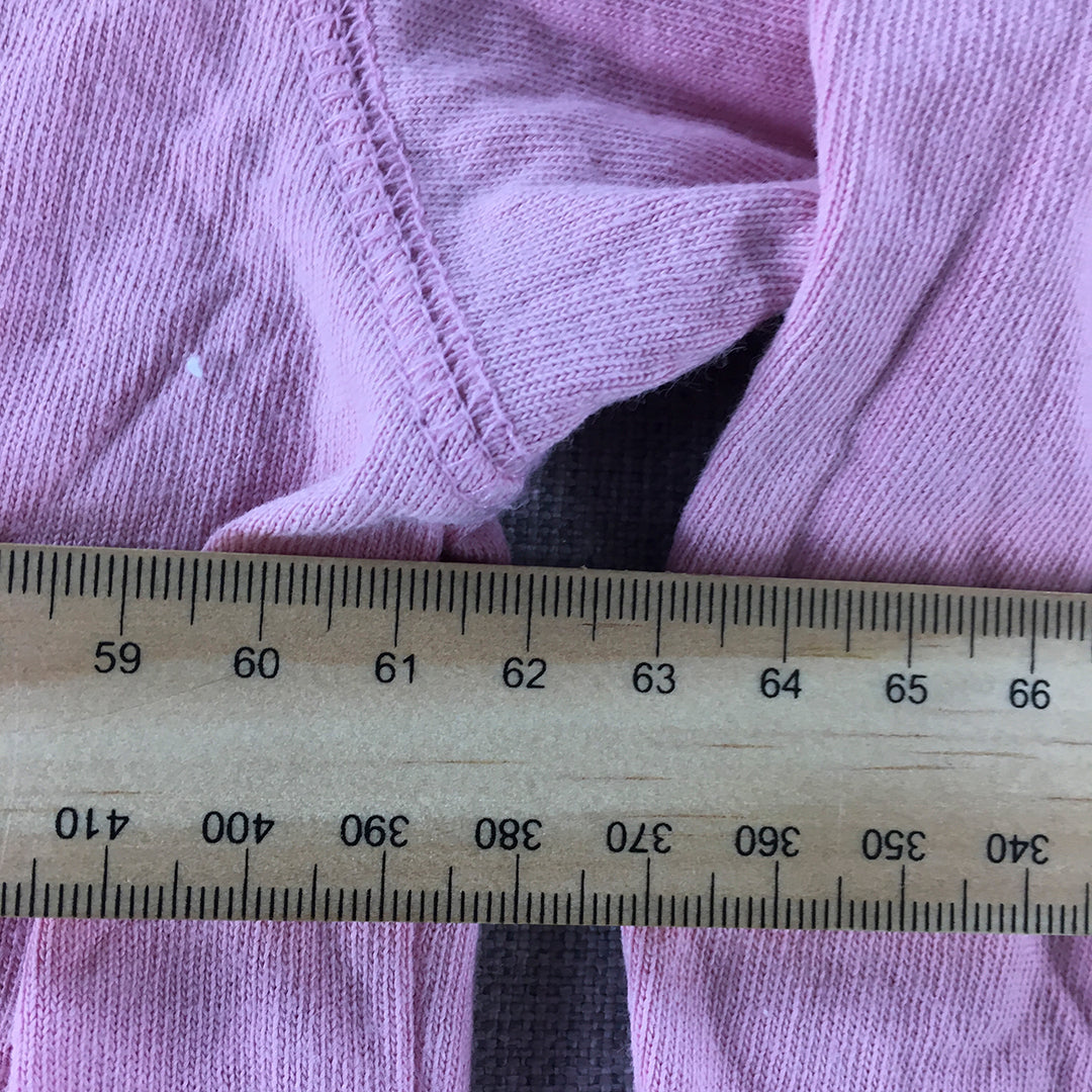 Uniqlo Womens Top Size M Pink Oversized Crew Neck Pullover Shirt