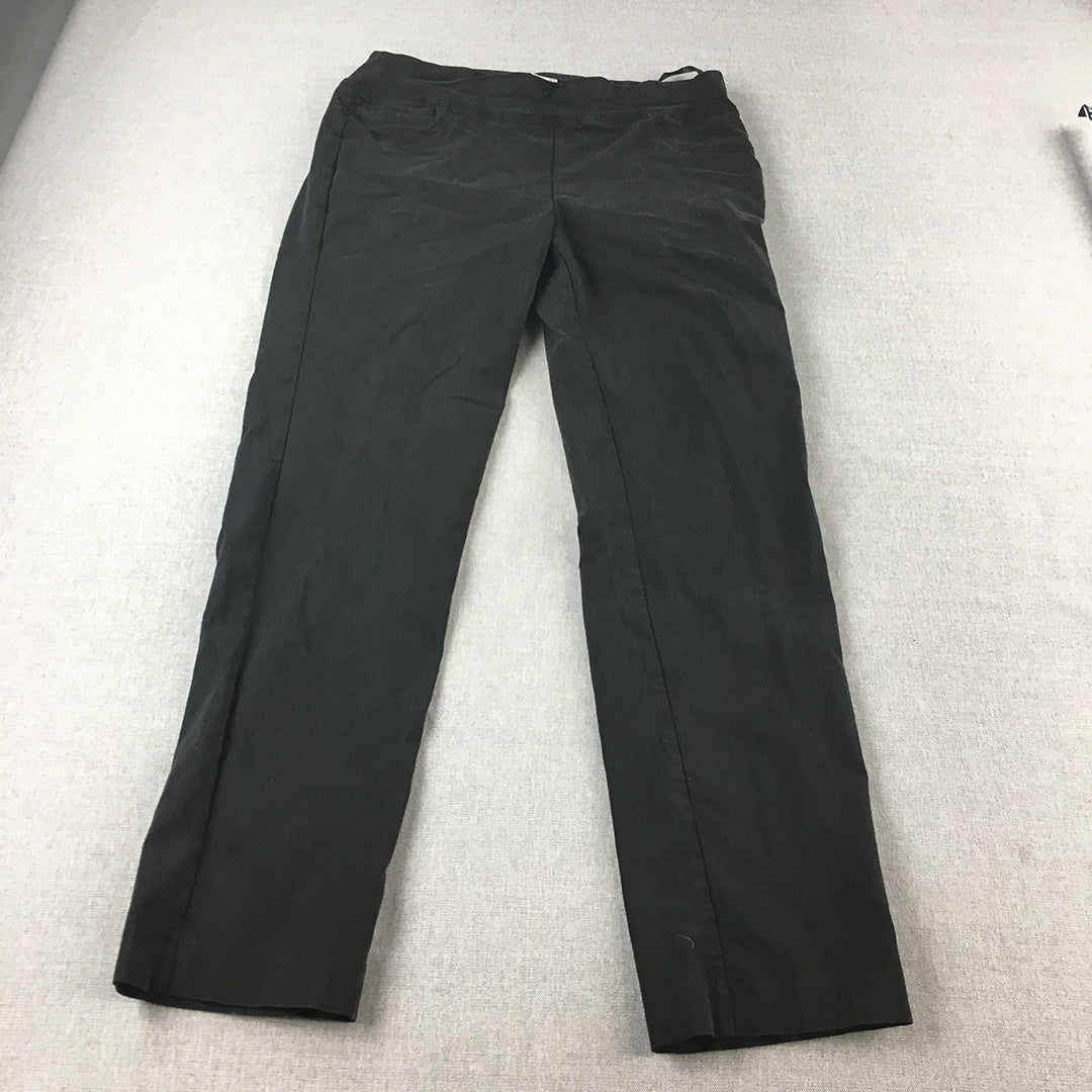 Autograph Womens Pants Size 16 Black Stretch Fabric