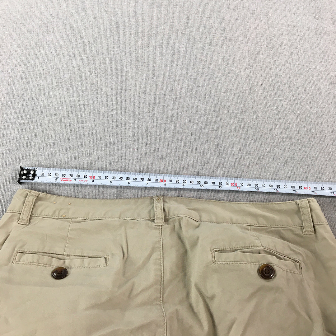 Colorado Womens Shorts Size 12 Brown Pockets Khaki