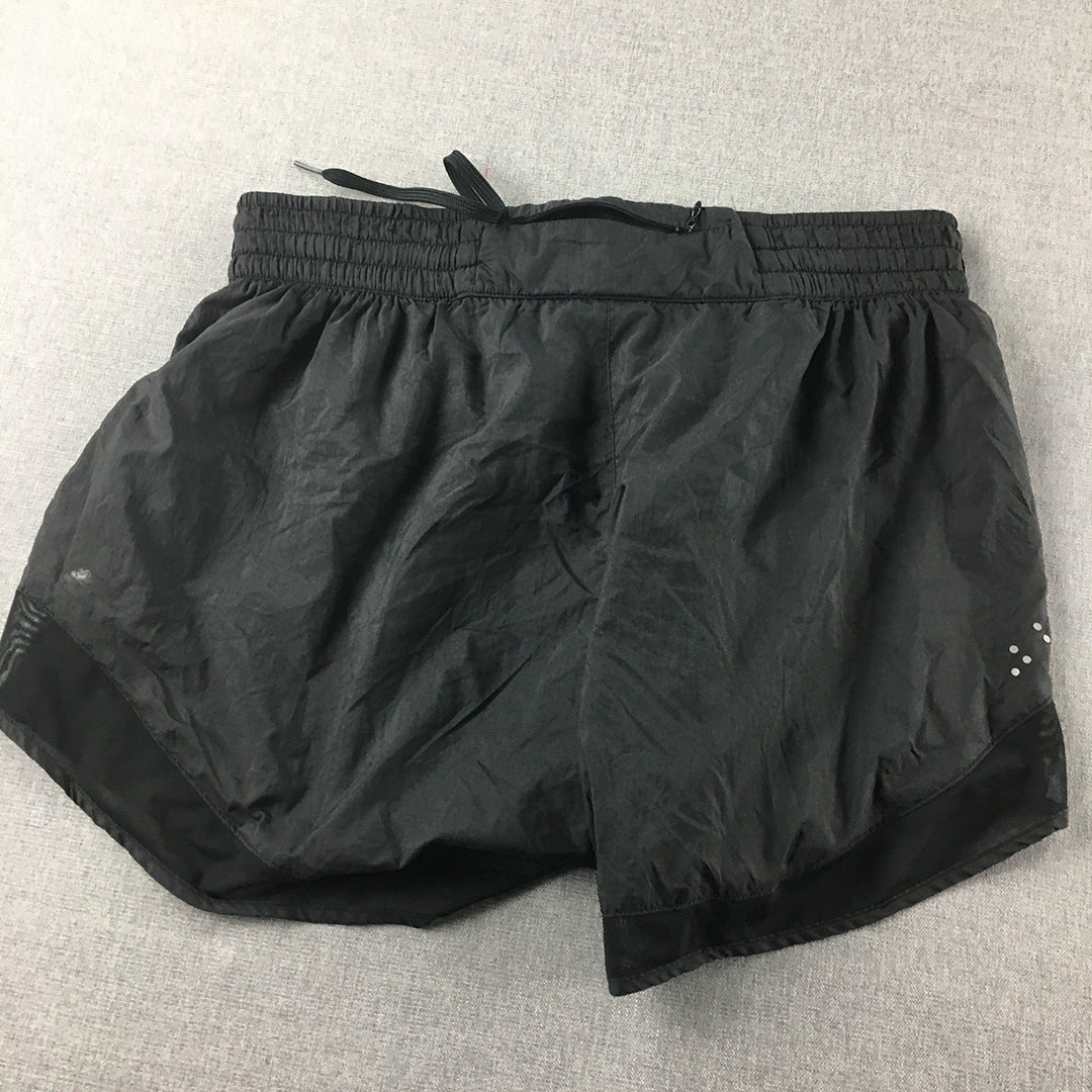 Puma Womens Shorts Size XL Black Drawstring Running Athletic