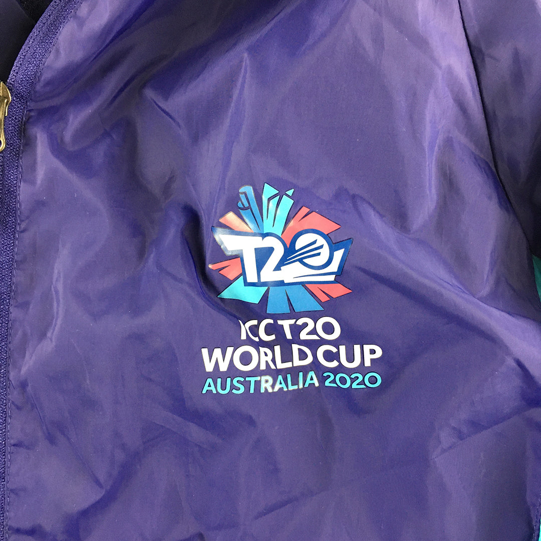 ICC T20 Cricket World Cup Australia 2020 Jacket Adult Size XL Purple Windbreaker