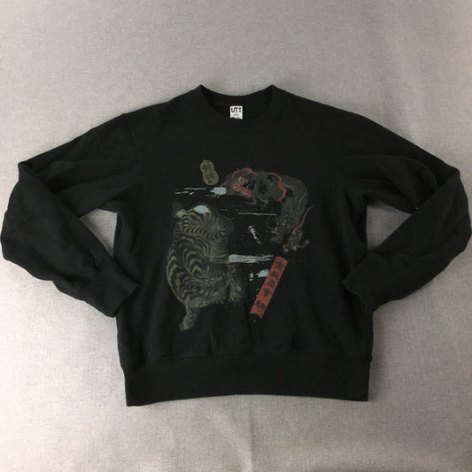 Uniqlo UT x Boston Museum Of Fine Art Sweater Adult Size XS Black Oriental Art