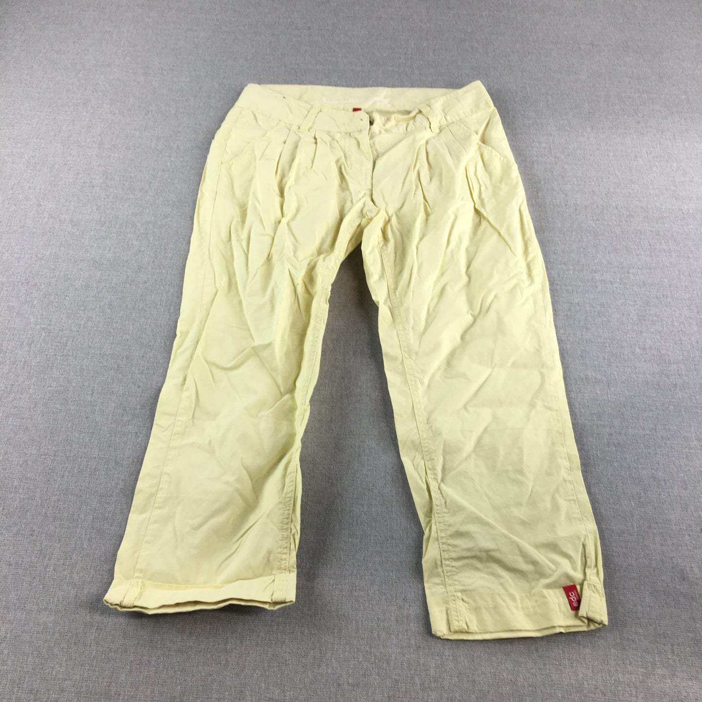 Esprit Kids Girls Pants Youth Size L (14 Years) Yellow Pockets