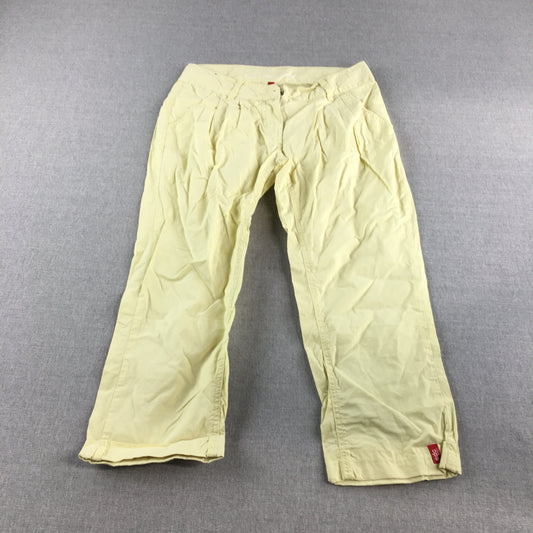 Esprit Kids Girls Pants Youth Size L (14 Years) Yellow Pockets