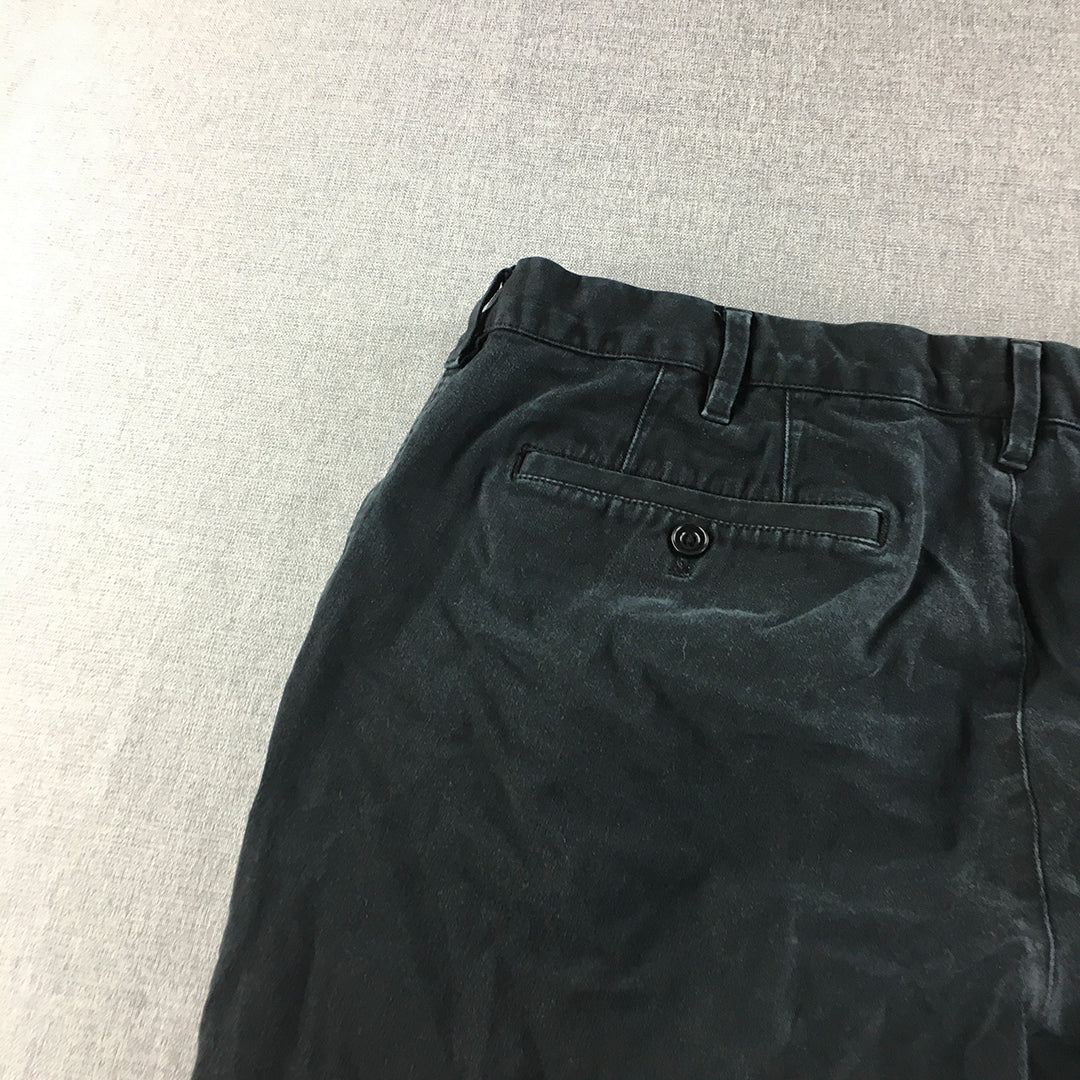 Uniqlo Capri Pants Size 32 (W32 x L22) Navy Blue 3/4 Length