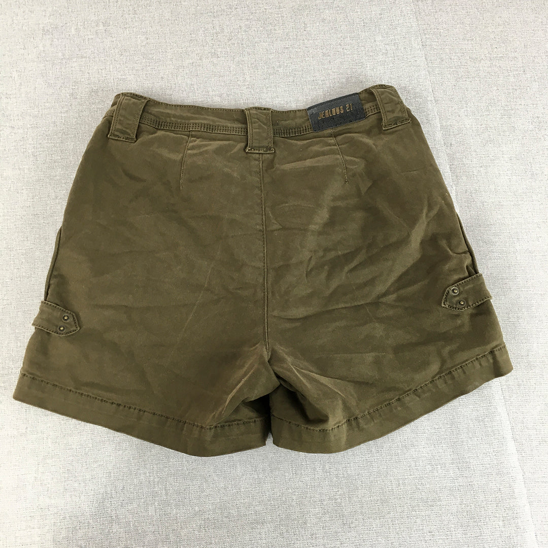 Jealous 21 Womens Shorts Size 28 Khaki Brown Pockets