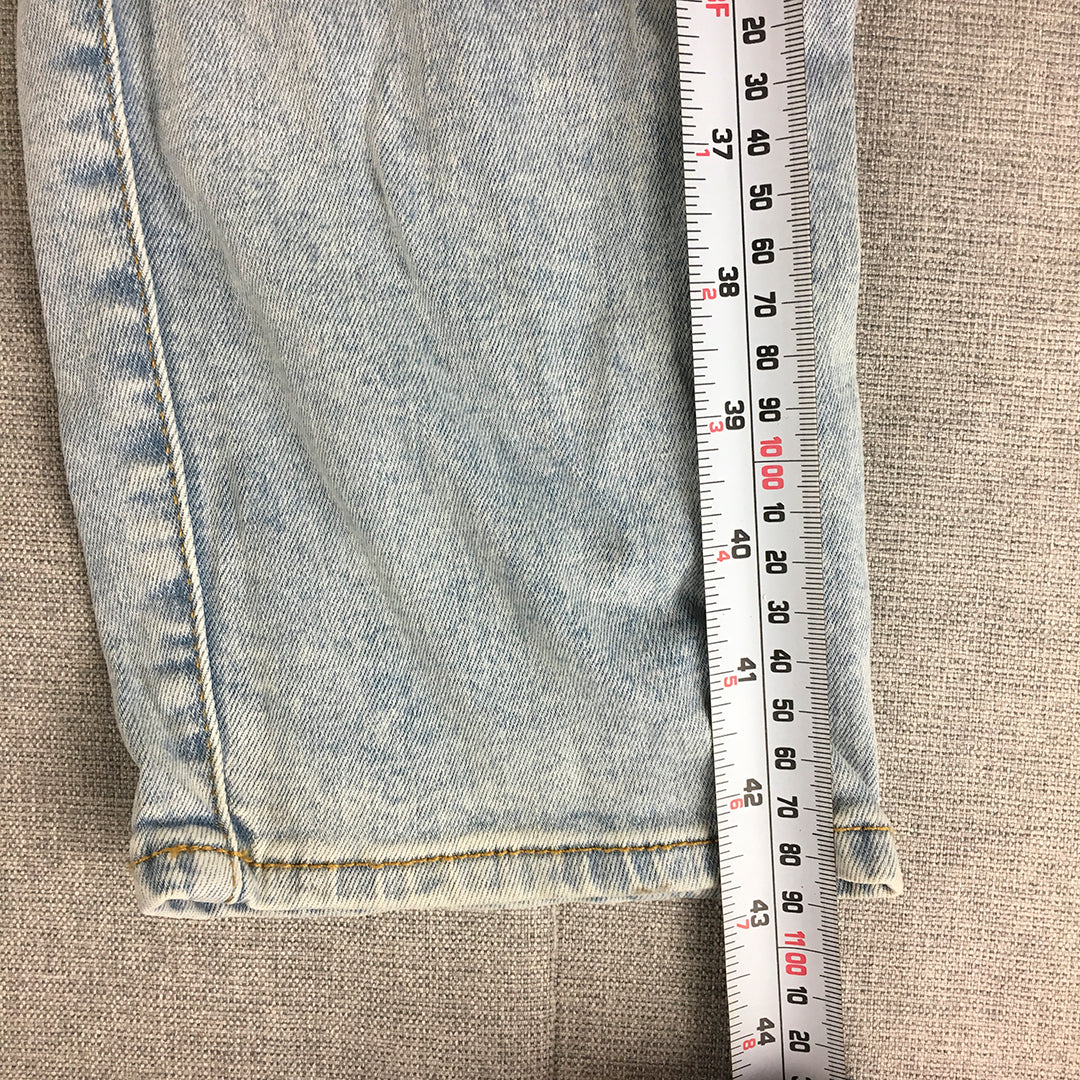 H&M Skinny Low Waist Jeans Size 32 (W32 x L33) Light Wash Denim