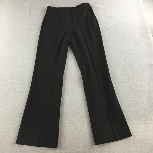 Basque City Womens Dress Pants Size 8 Black Pleated