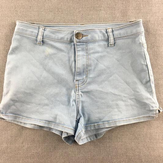 Ally Womens Shorts Size 10 Blue Denim Pockets