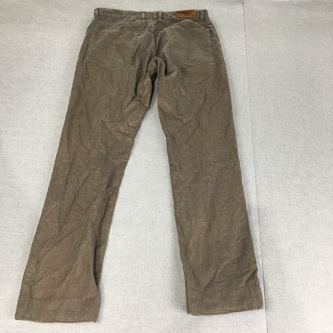 Rodd & Gunn Mens Chino Pants Size 30 (W30 x L30) Brown Pockets