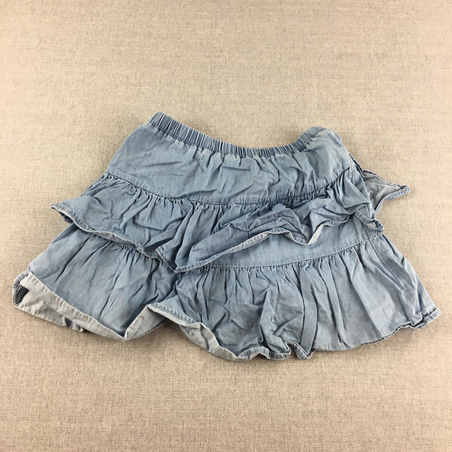 Country Road Kids Girls Denim Skirt Size 10 Blue Layered