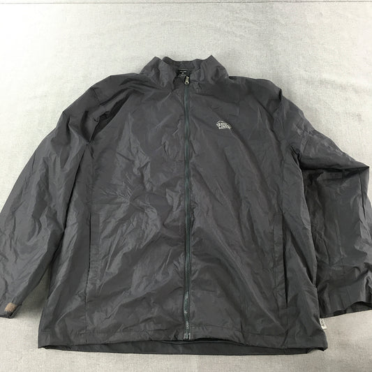 Vertical Limits Mens Jacket Size M Black Logo Zip-Up Windbreaker Coat