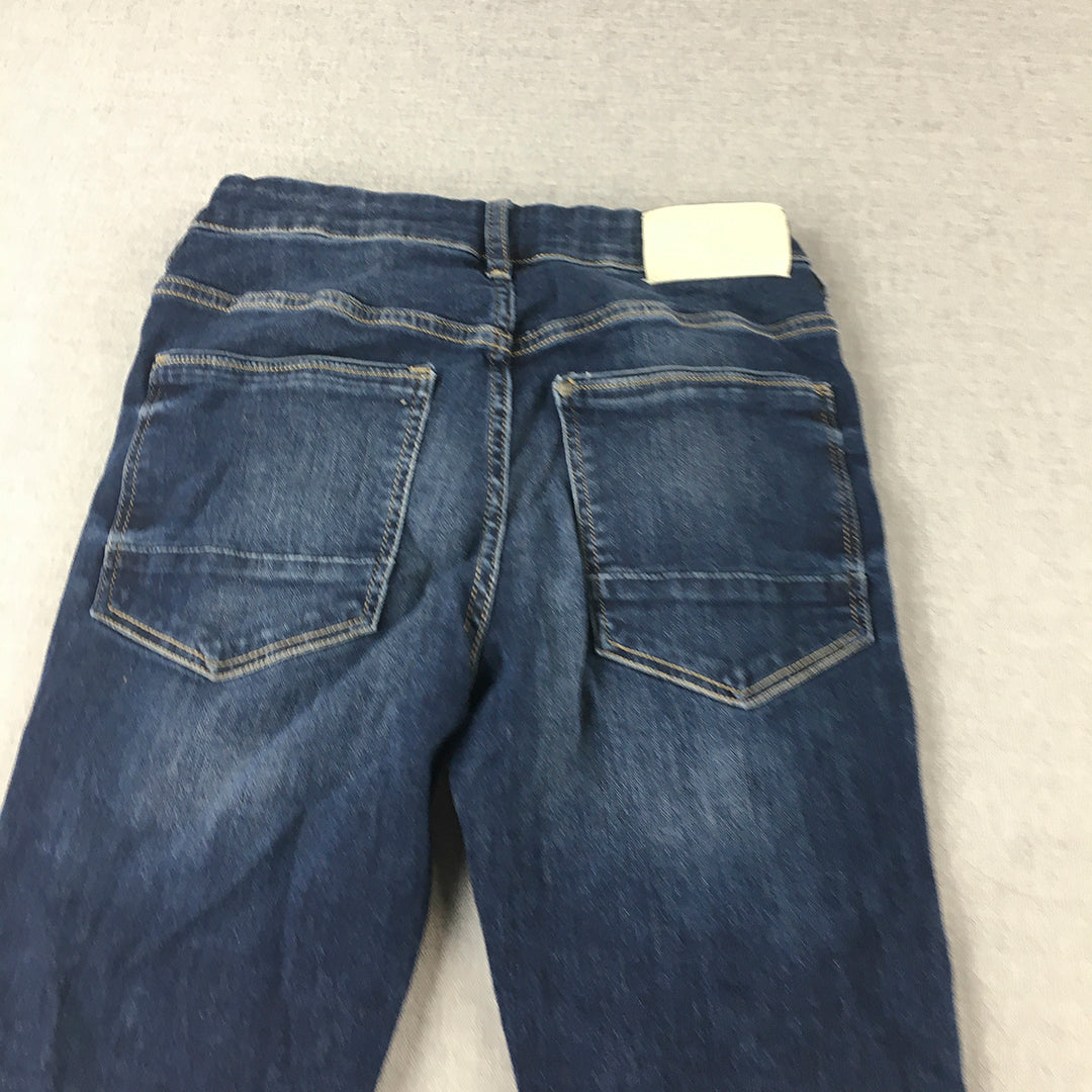 H&M Kids Girls Jeans Size 11 - 12 Years Blue Dark Wash Denim Skinny Stretch