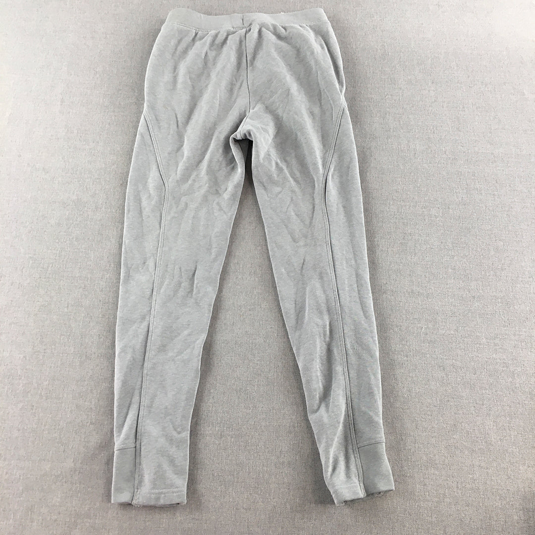 Under Armour Kids Girls Tracksuit Pants Youth Size M Grey Logo Pockets Jogger