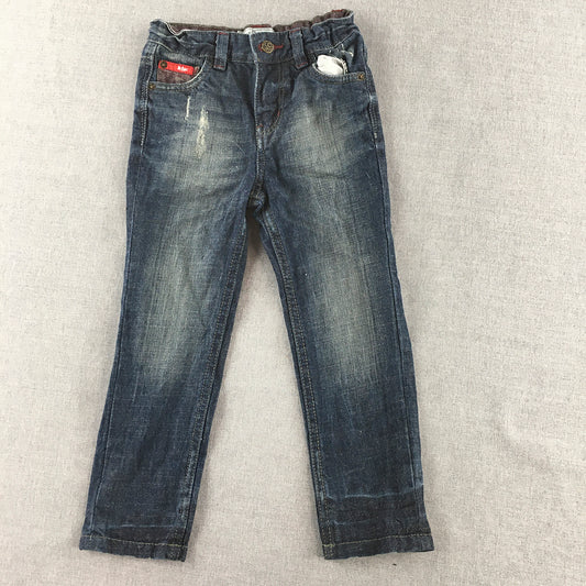 Lee Cooper Kids Boys Jeans Size 4 Blue Denim Pockets