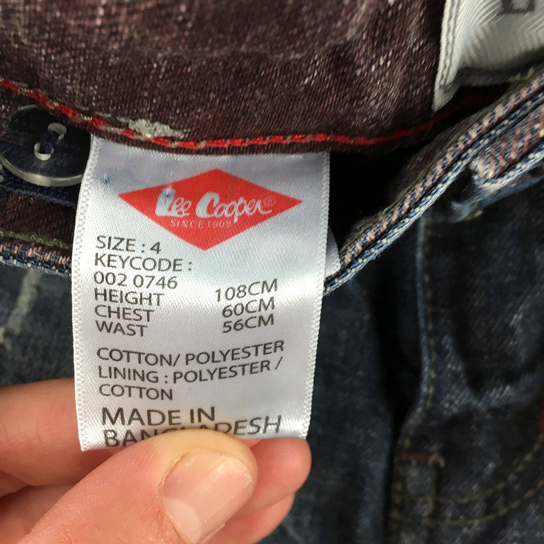 Lee Cooper Kids Boys Jeans Size 4 Blue Denim Pockets