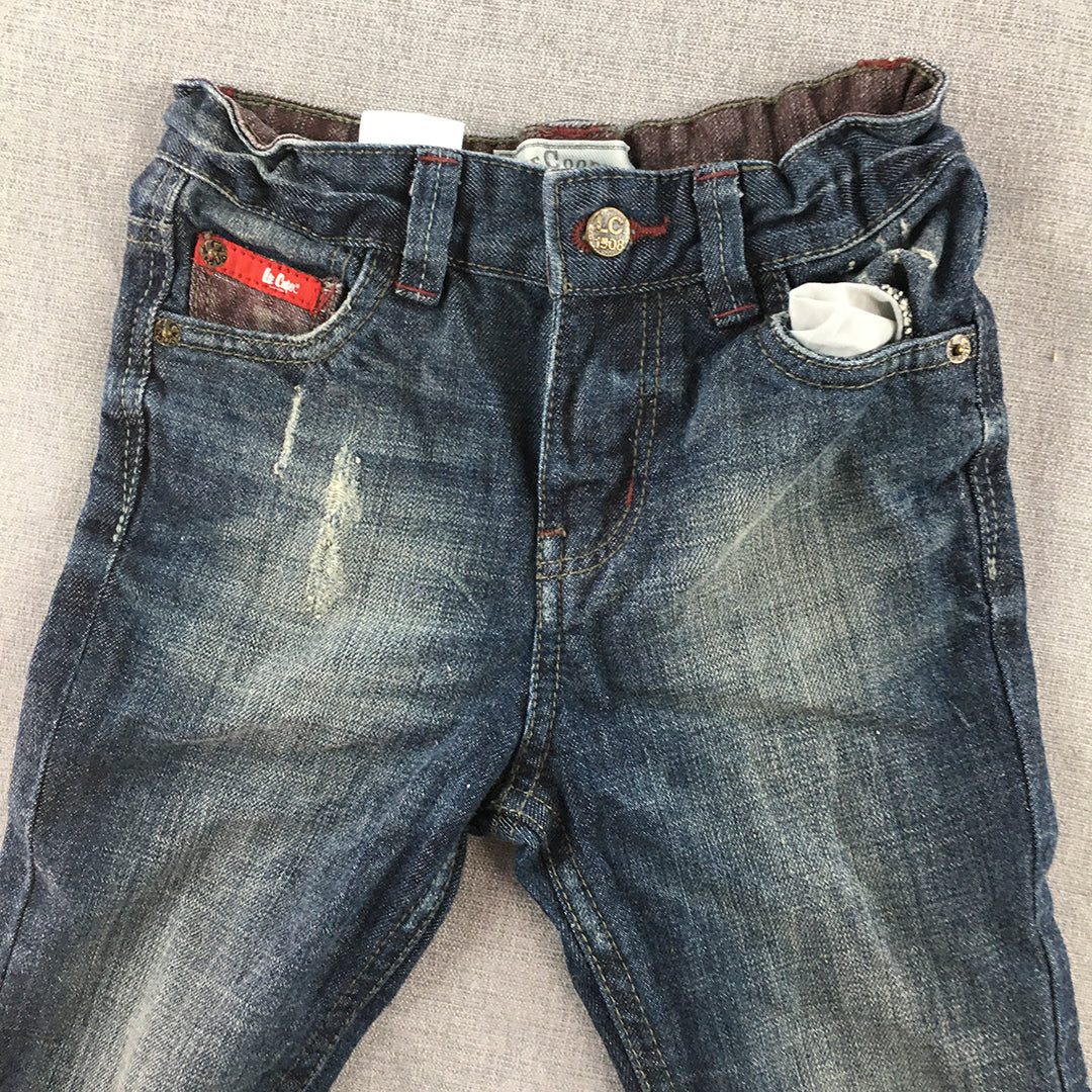 Lee Cooper Kids Boys Jeans Size 4 Blue Denim Pockets