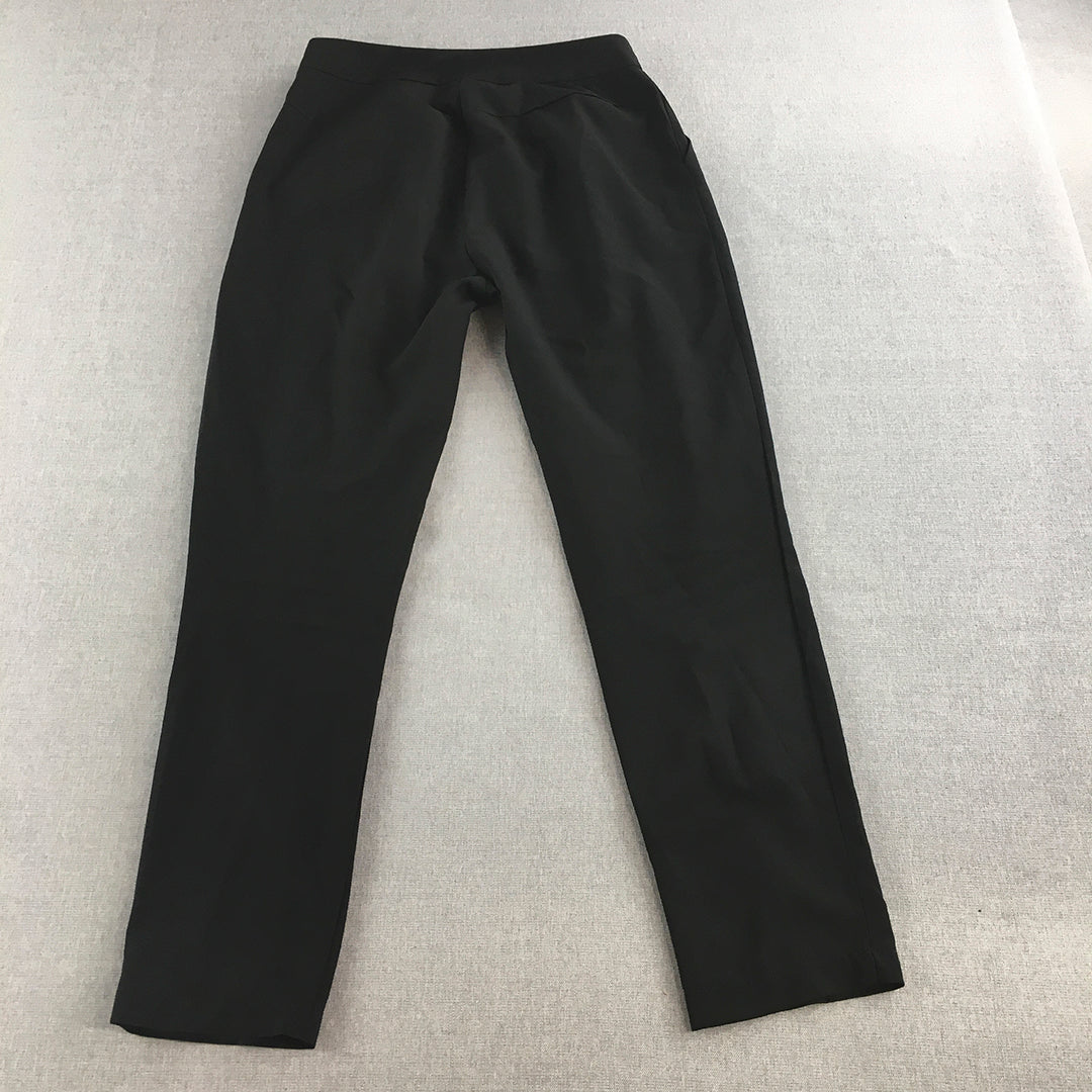 Paper Scissors Womens Dress Pants Size 10 Black Pleated Pockets